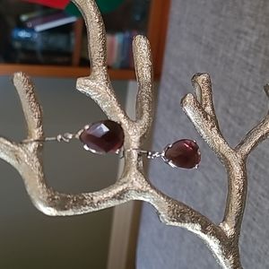 GORGEOUS amethyst cz earrings